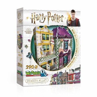 Harry Potter - 3D-Puzzel - Madam Malkin&#039;s and Florean Fortescue - The Carrot Shop - Foto: 5