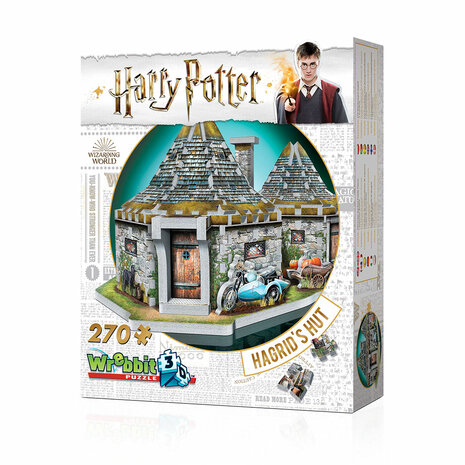 Harry Potter - 3D-Puzzel - Hagrid's Hut - Hogwards - Foto: 3